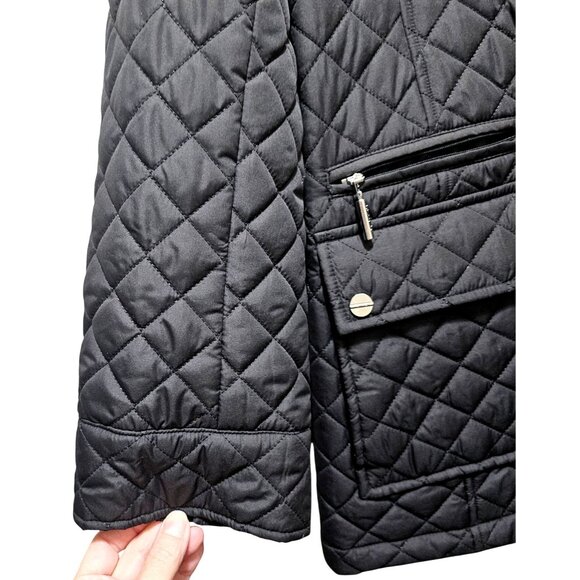 Calvin Klein Quilted Black Jacket XL Woman's - Picture 6 of 12